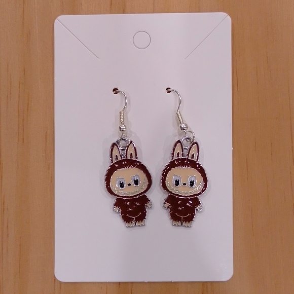 POP MART Jewelry - Labubu The Monster Doll Dangle Dangling Earrings Sparkle Jewelry